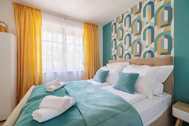 Apartament wakacyjny dla 5 osób, z widok i ogród w Debreczyn