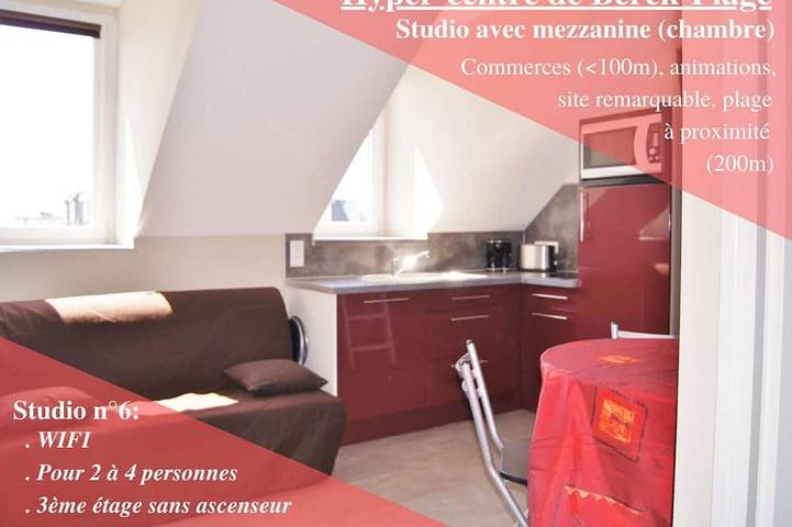 Location de vacances pour 4 personnes, animaux acceptés dans Berck-Plage
