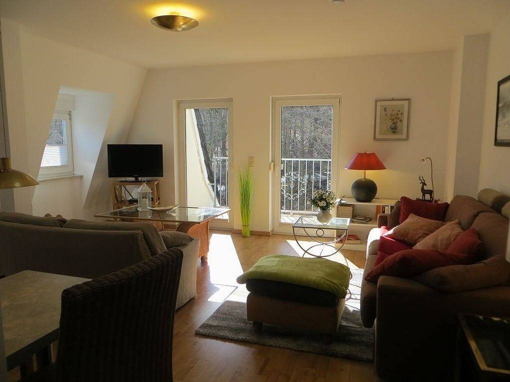 Ganze Ferienwohnung, Weißes Haus am Kurpark, Fewo Bergblick in Bad Suderode, Quedlinburg