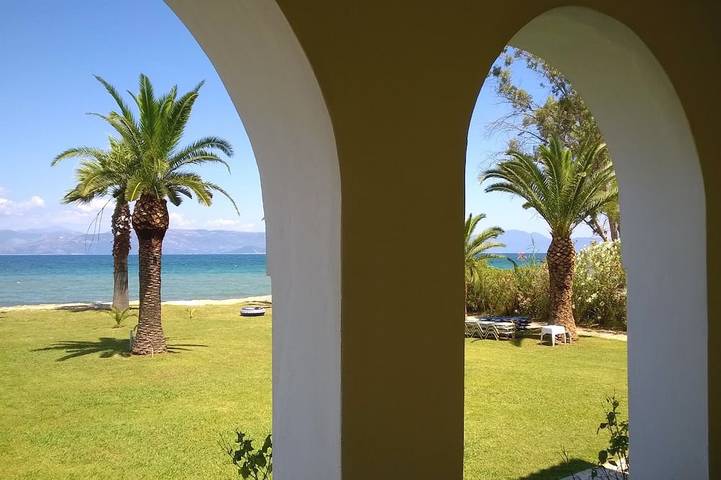 Apartment for 3 people, with balcony and garden in Kavos