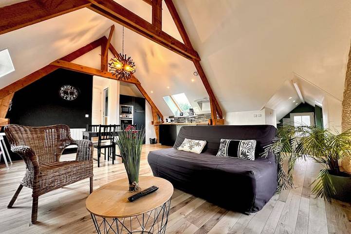 Gîte pour 4 personnes, avec terrasse à Grandcamp-Maisy