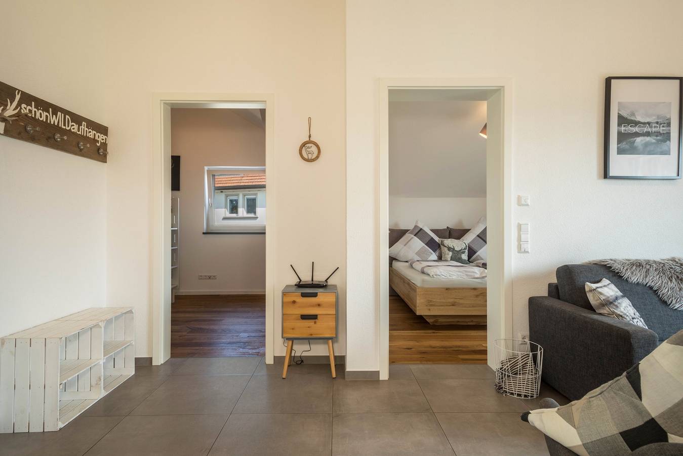 Ganze Wohnung, Ferienwohnung "Alpengeflüster" mit Berg- und Seeblick, Balkon & Wlan in Neukirch, Region Bodensee-Oberschwaben