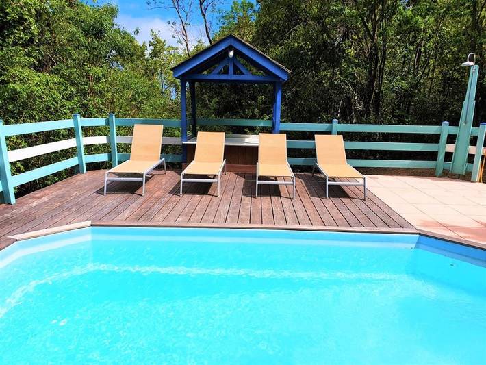 Villa pour 5 personnes, avec terrasse ainsi que piscine et jardin à Deshaies - 3