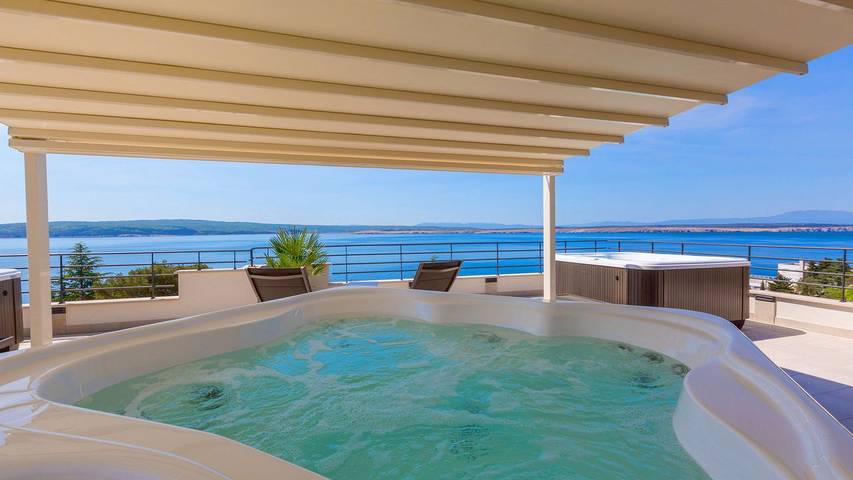 Ferienwohnung für 4 Personen, mit Balkon und Whirlpool in Kvarner Bucht