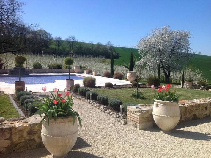 Location de vacances pour 4 personnes, avec piscine ainsi que jardin et vue à Pinel-Hauterive - 4