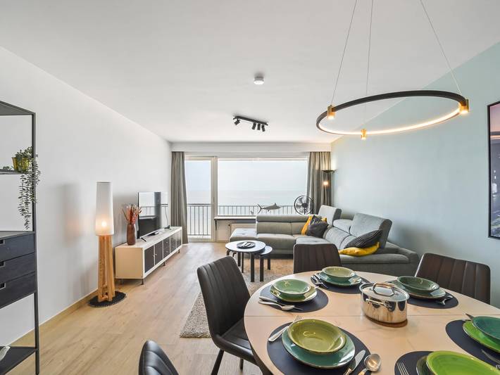 Ganze Wohnung, Moderne 2-Schlafzimmer-Wohnung mit Meerblick. in Blankenberge, Belgische Küste