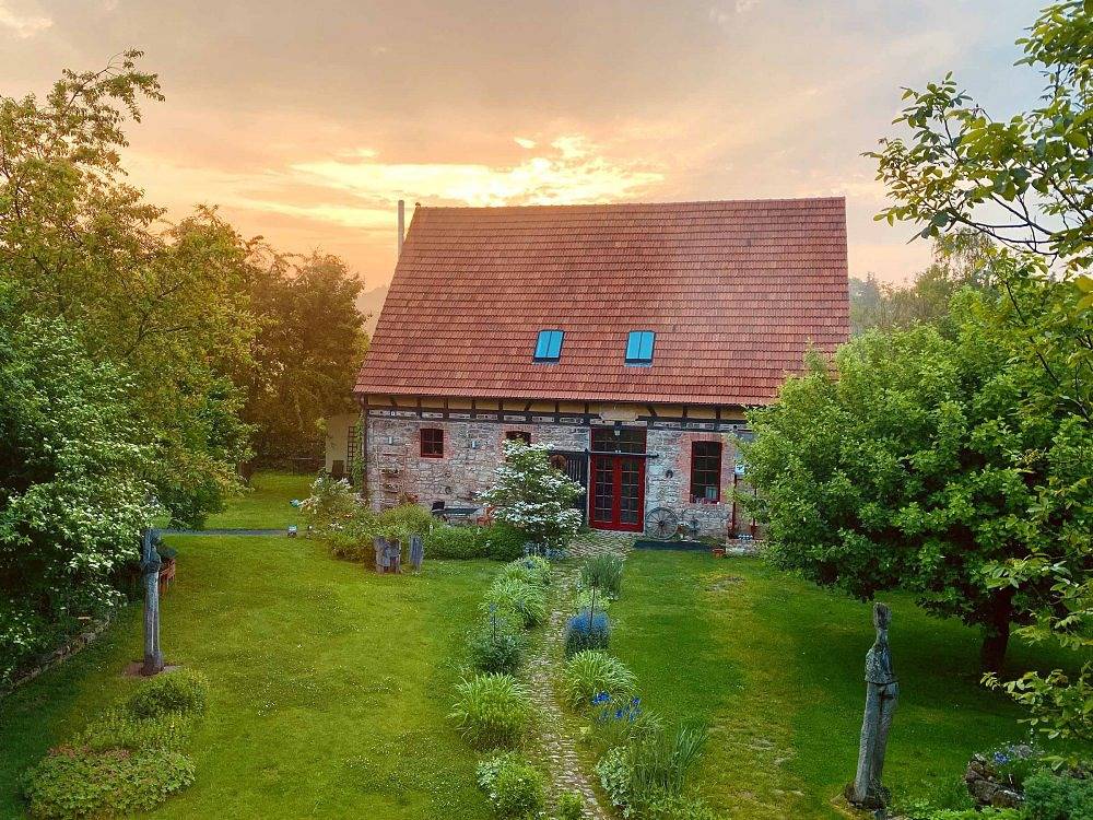 Ganze Wohnung, Ferienwohnungen im KulturGut Ulrichshalben - Falkennest in Oßmannstedt, Ilmtal-Weinstraße