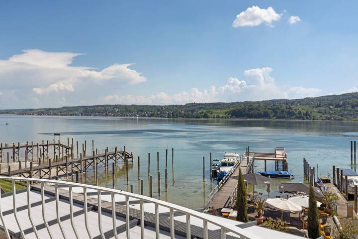 Doppelzimmer mit herrlichem Seeblick und Balkon in Reichenau, Untersee