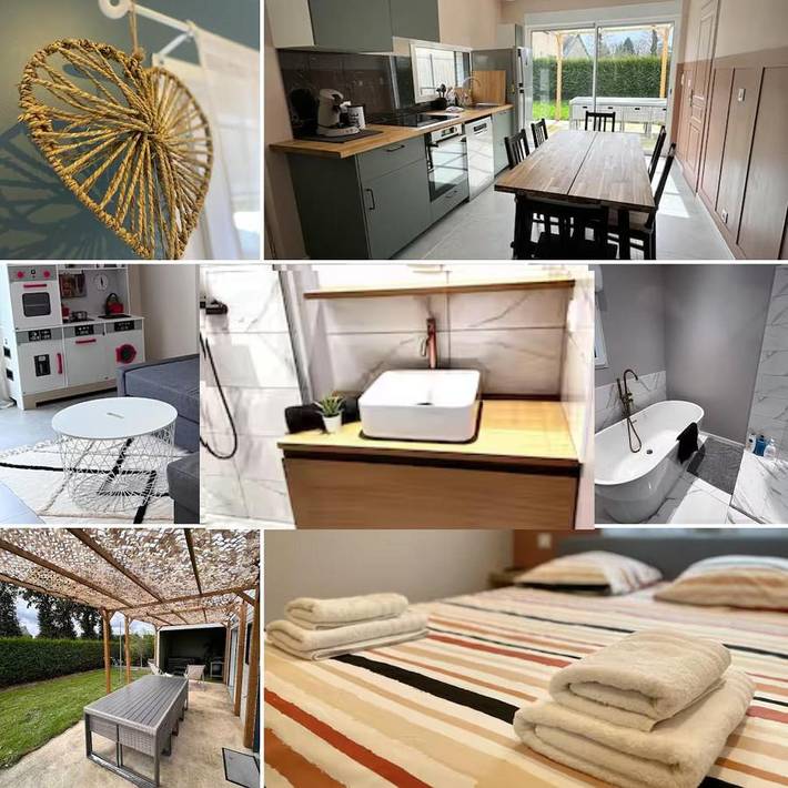 Gîte pour 8 personnes, avec jardin et terrasse à Bobital