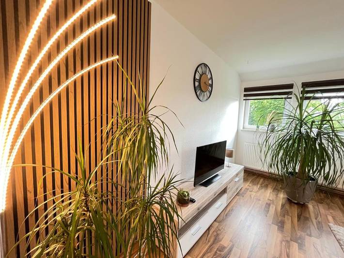 Ferienwohnung für 5 Personen, mit Balkon und Terrasse sowie Ausblick in Stadtoldendorf