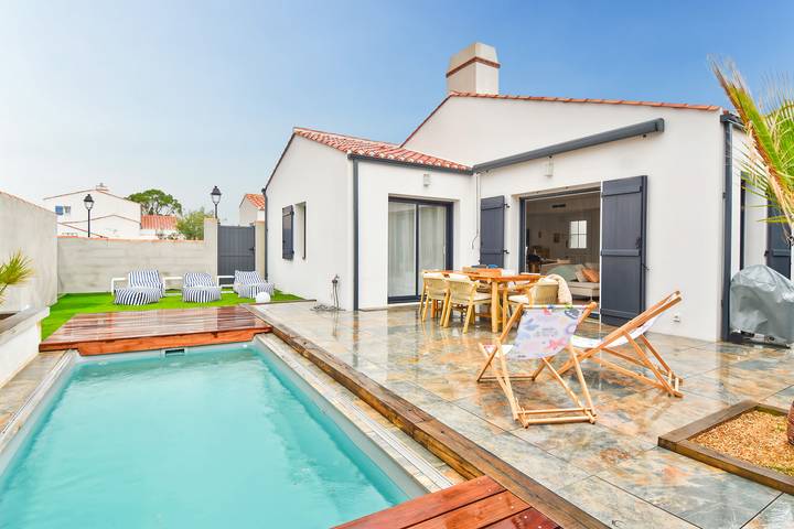 Maison de vacances pour 8 personnes, avec terrasse et jardin, animaux acceptés à Noirmoutier