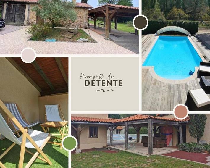Maison de vacances pour 26 personnes, avec Balcon et Terrasse ainsi que Jardin et Piscine