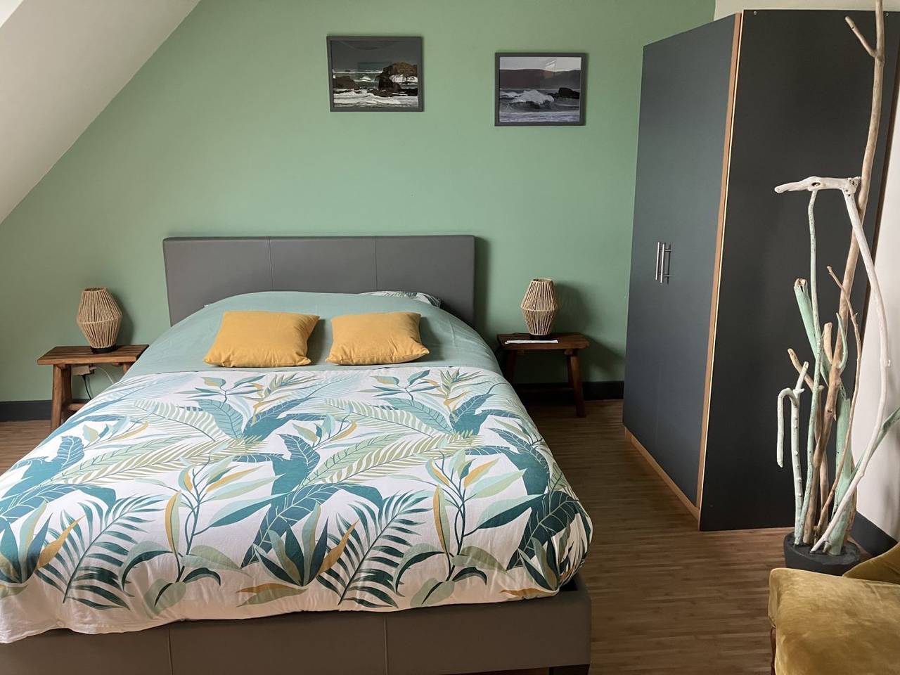 Chambre *Bellevue* face à la mer - Chambre 2 in Saint-Michel-en-Grève, Ceinture Dorée