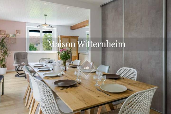 Location de vacances pour 10 personnes, avec jardin à Witternheim