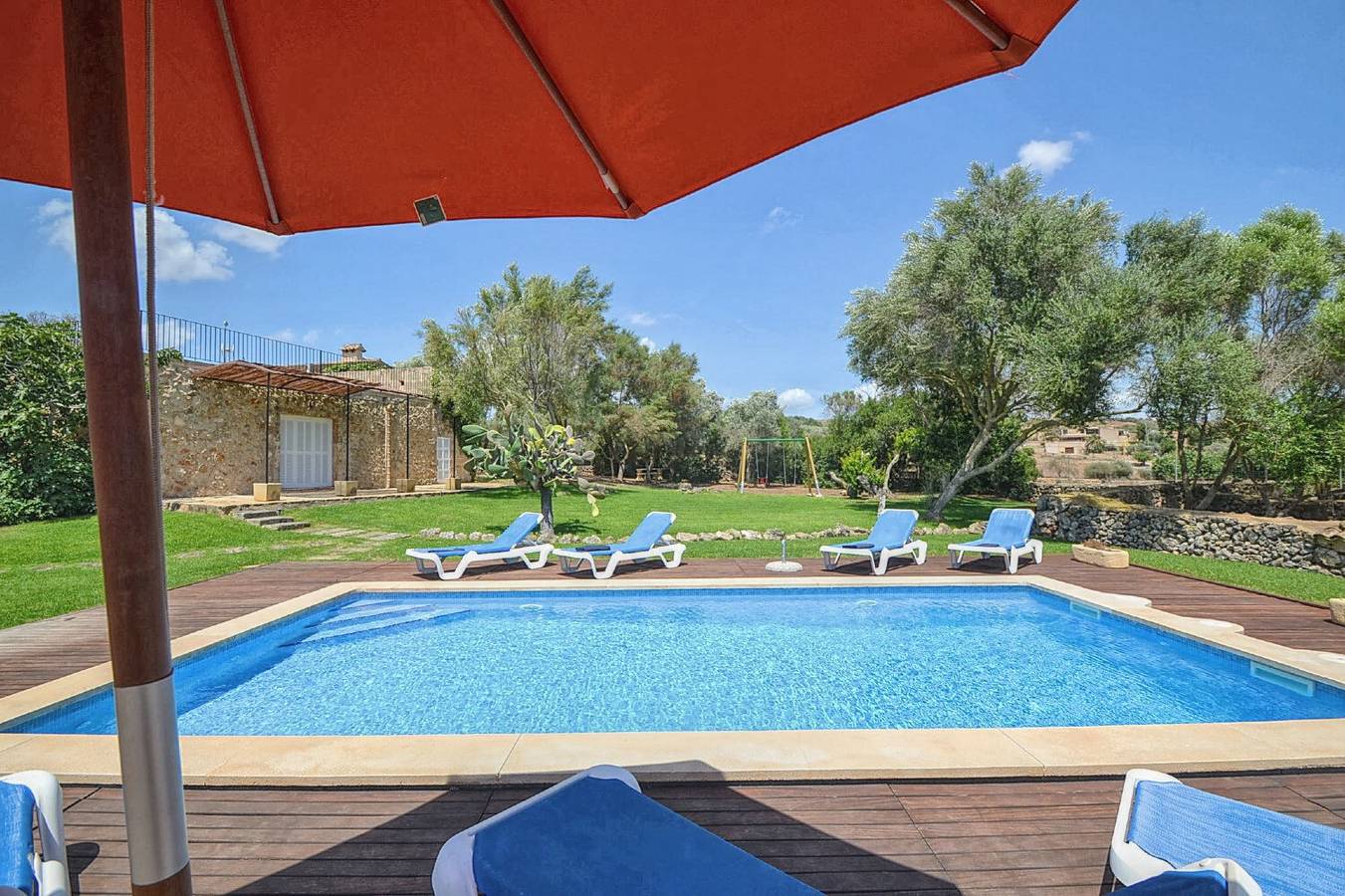 Casa de vacaciones 'Can Mascaro' con vistas a la montaña, Wi-Fi y aire acondicionado in Manacor, Mallorca Este