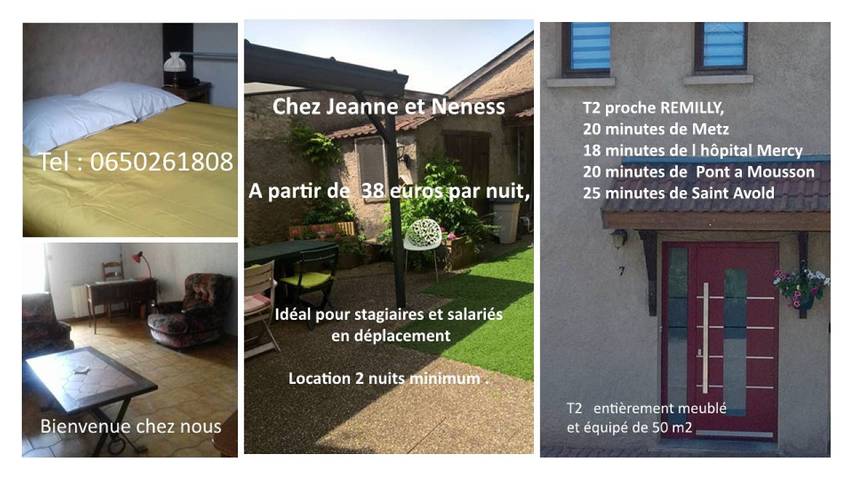 Appartement de vacances pour 3 personnes, avec terrasse