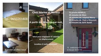 Appartement de vacances pour 3 personnes, avec terrasse dans Grand Est