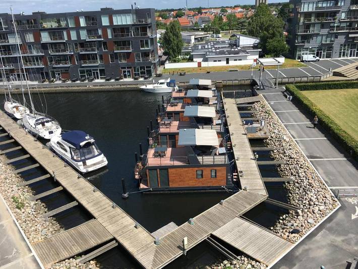Boot für 6 Personen, mit Terrasse und Ausblick in Dänemark