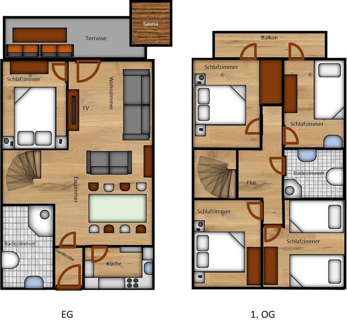 Ferienhaus für 9 Personen, mit Sauna und Garten, mit Haustier in Kirchheim - 2