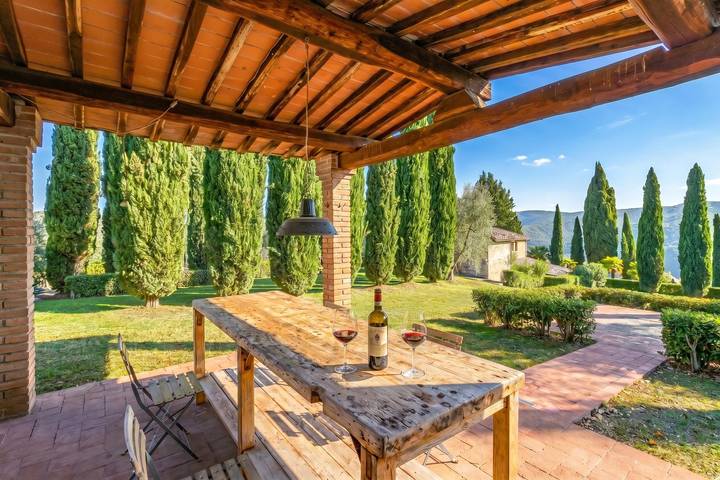 Location de vacances pour 6 personnes, avec balcon, animaux acceptés à Radda in Chianti - 4