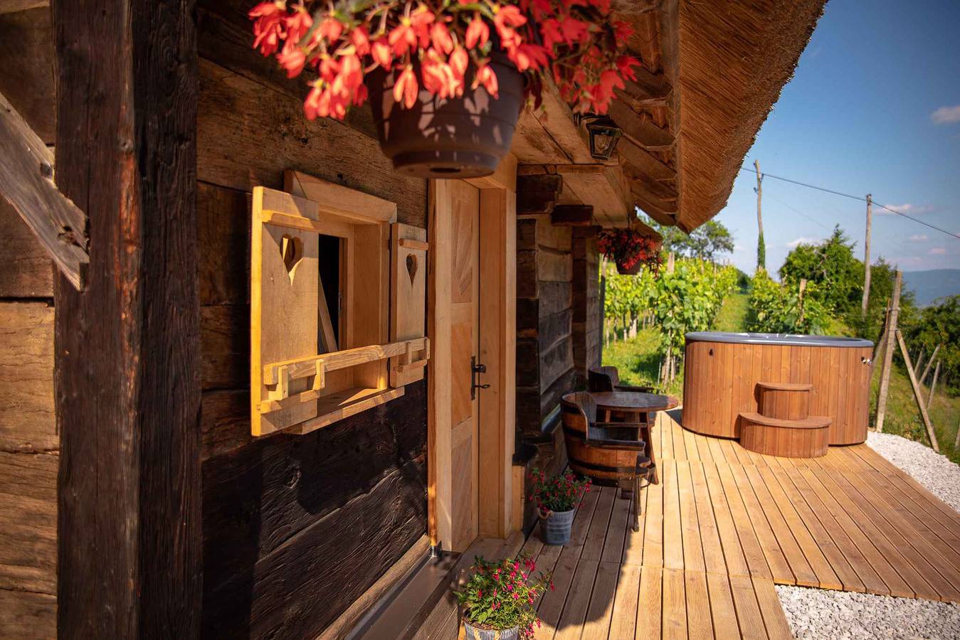 Cottage mit schöner Aussicht, Sauna und Whirlpool  in Novo mesto, Slovenia