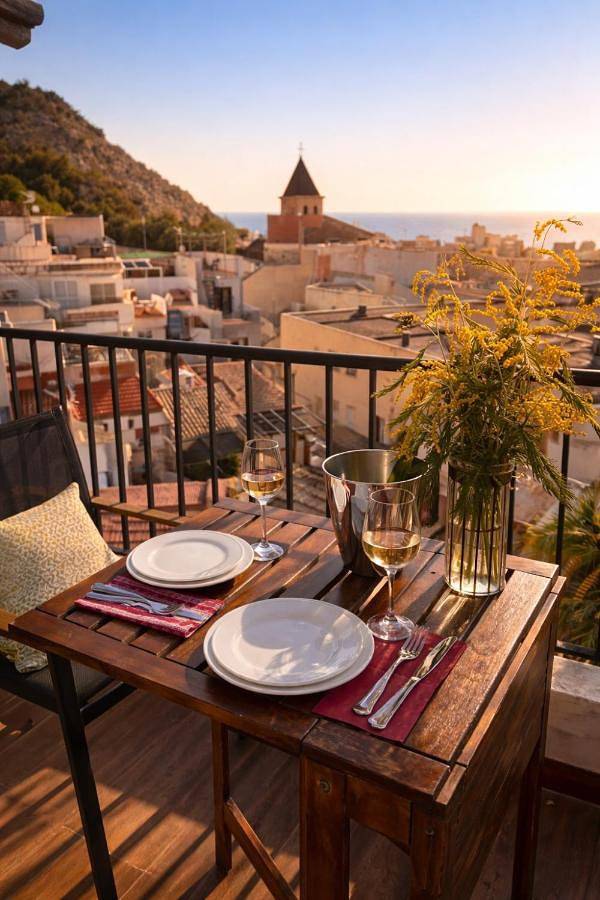 Chalet para 2 personas, con vistas y balcón en Alicante