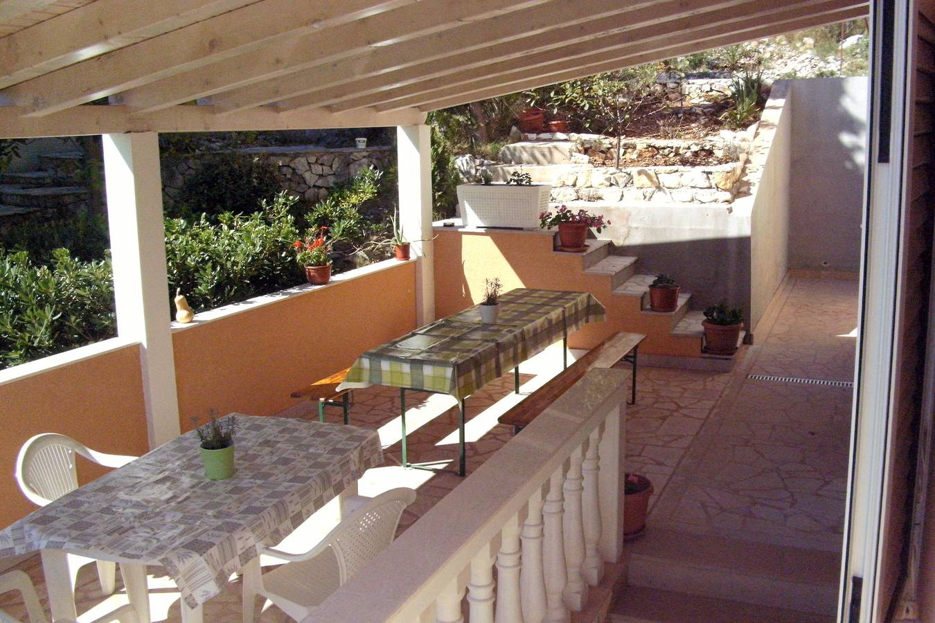 Ganze Wohnung, 2-Zimmer-Ferienwohnung mit Balkon und Meerblick Seget Vranjica, Trogir A-8507-b in Seget Vranjica, Split-Dalmatien