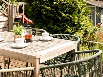 Ferienhaus für 6 Personen, mit Ausblick und Garten sowie Terrasse in Lübeck