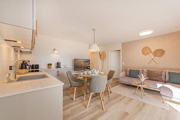 Ferienwohnung für 4 Personen, mit Balkon und Sauna