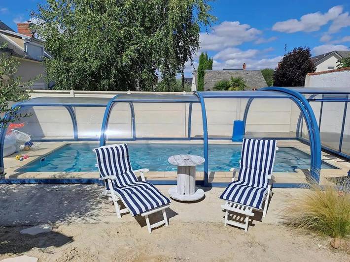 Chambre d’hôte pour 2 personnes, avec Terrasse ainsi que Jardin et Piscine