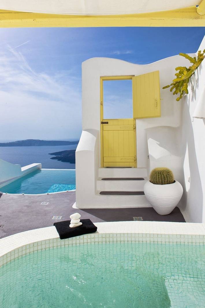 Villa pour 2 personnes, avec Vue sur l’océan dans Firostefani