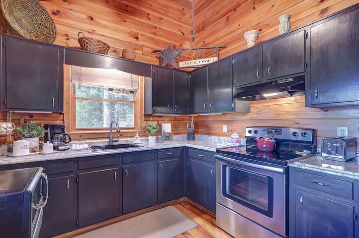 Blockhütte für 2 Personen, mit Whirlpool und Balkon - 1