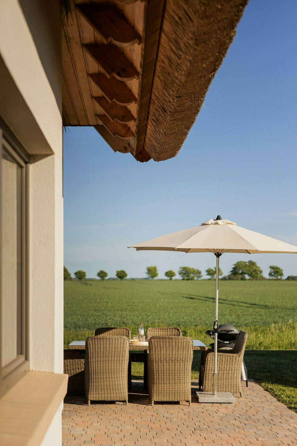 Design-Rückzugsort mit Kamin, Sauna und Weitblick in Lancken, Dranske