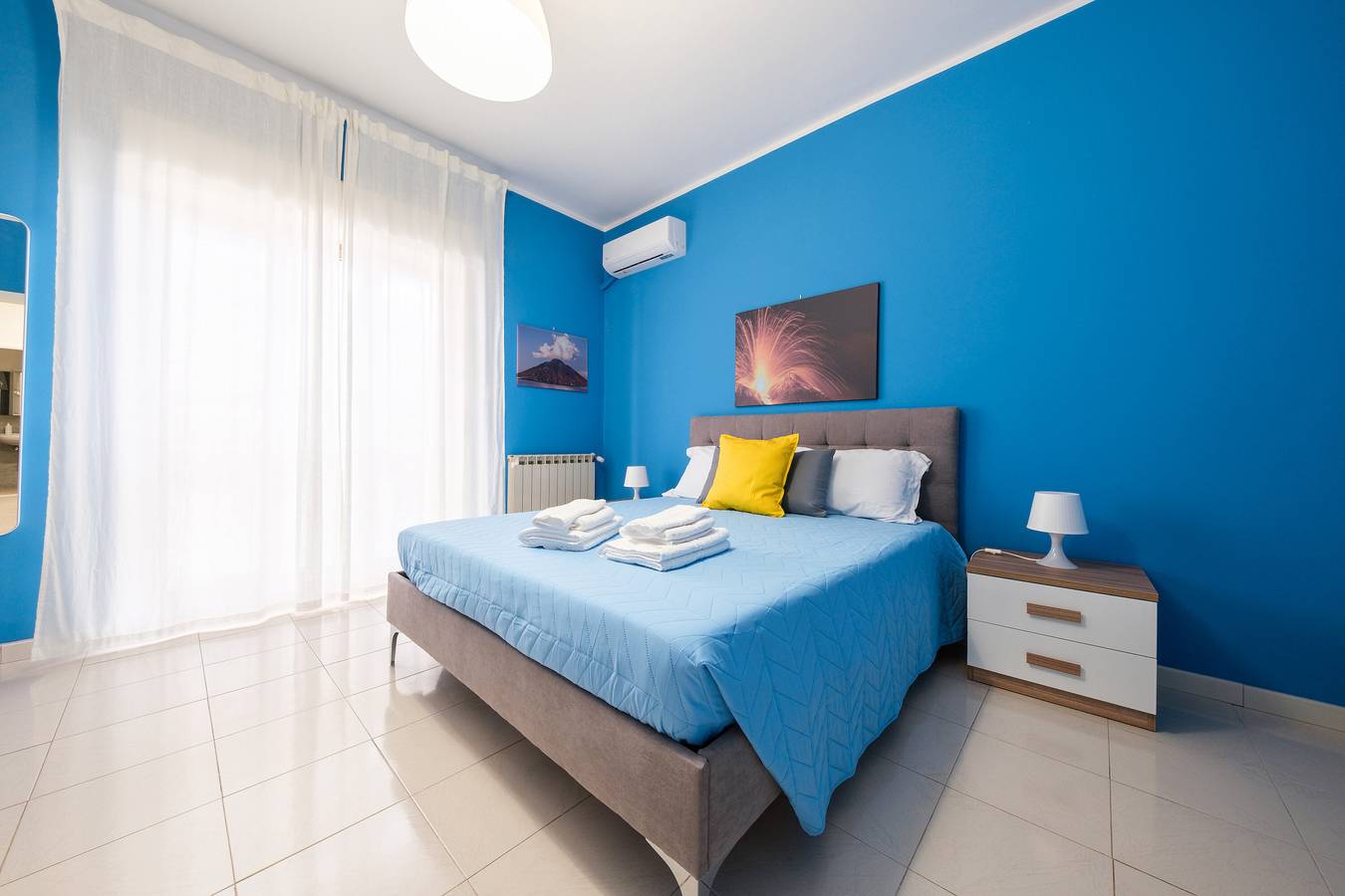 Room 'Stromboli' with Sea View, Wi-Fi and Air Conditioning in Pace del Mela, Messina provins