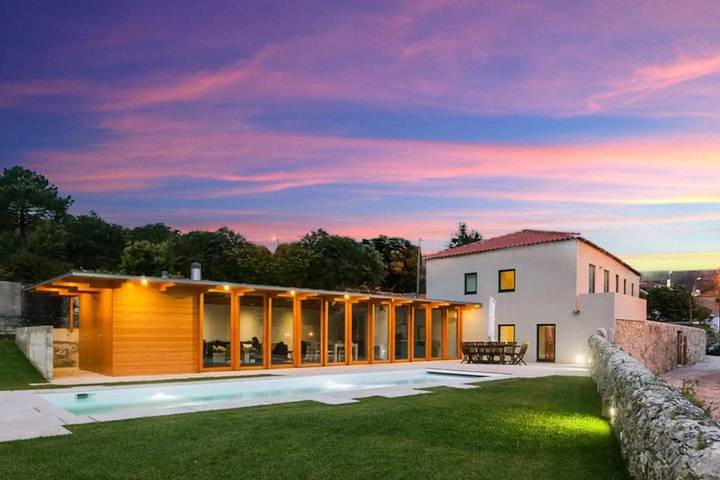 Ferienhaus für 12 Personen, mit Meerblick und Garten