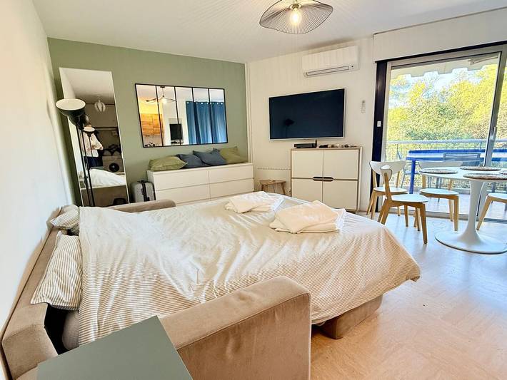 Entire apartment, Apartment for 4, pool, Ac, Wifi, parking, 300m from the beach in Mandelieu-la-Napoule, Massif de l'Esterel