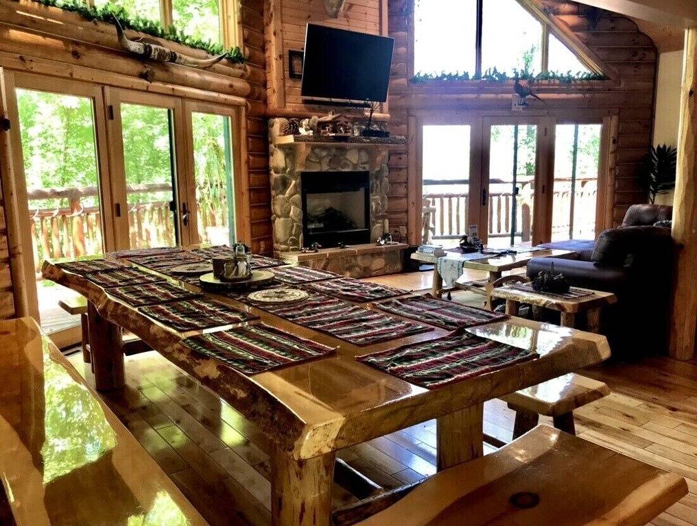 Neue Auflistung!Schöne Blockhütte in der Nähe von Devil`s Lake. in Devils Lake