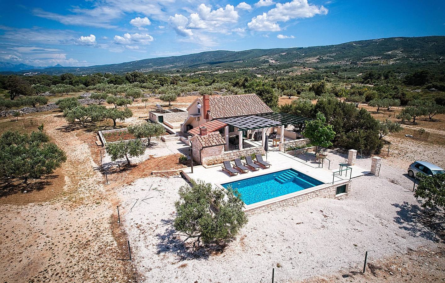 Ferienhaus für 5 Personen mit Pool in Pucisca, Brac