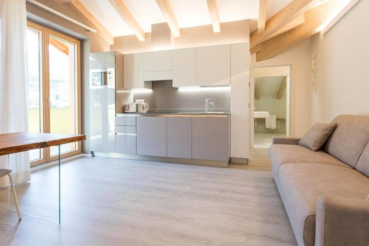 Ferienwohnung für 4 Personen, mit Ausblick und Garten