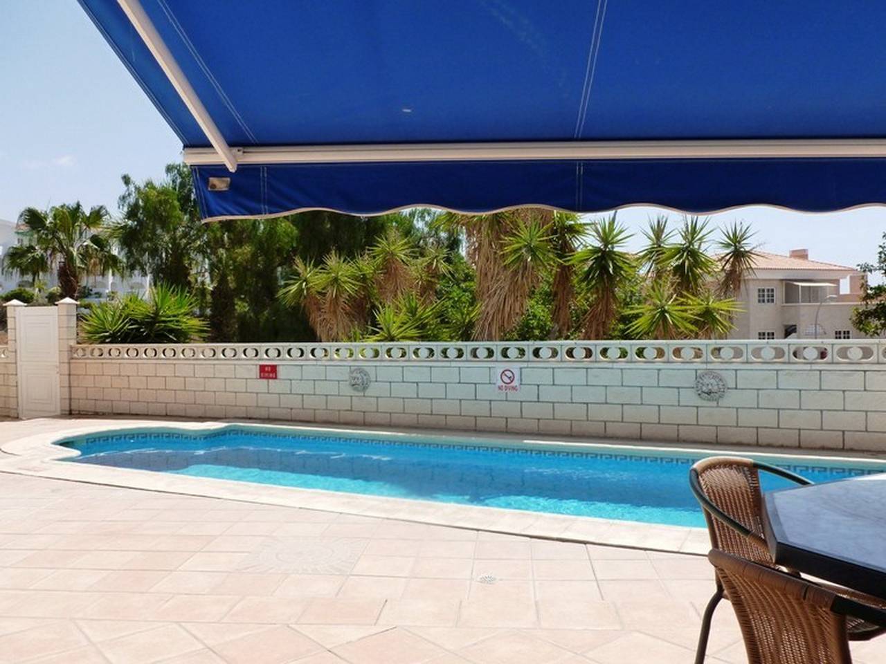 Excellent Azul Villa with Sea View, Private Pool, Terrace and Wi-Fi in Sueno Azul, Adeje