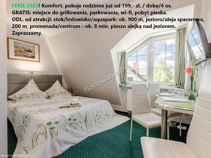 Bed & breakfast dla 3 osób, z ogród i widok na Mazury