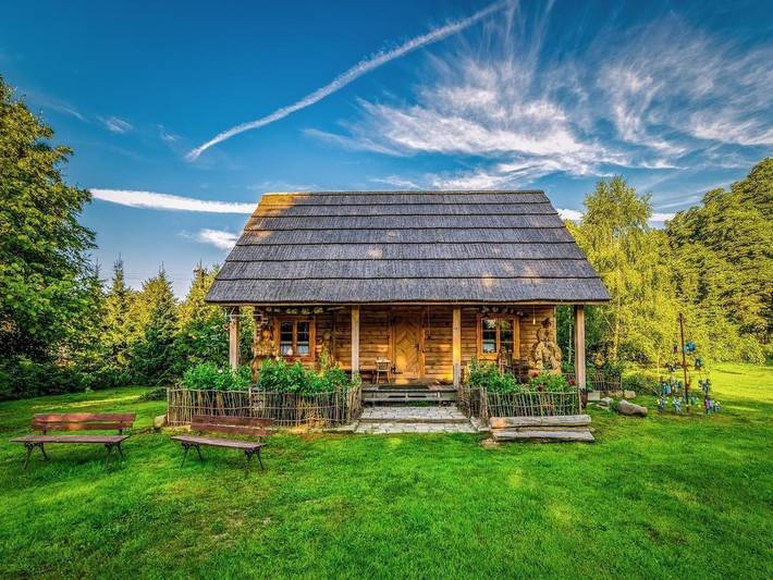 Ferienhaus für 9 Personen, mit Garten und Pool in Polen