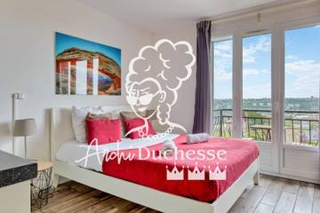 Studio für 2 Personen, mit Balkon, kinderfreundlich in Dieppe