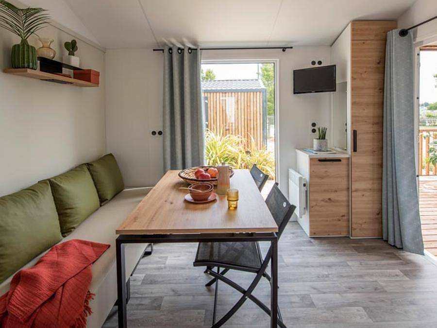 Camping Campéole Navarrosse Plage - Mobilhome 4 personas - Bergamo Comfort Aire acondicionado in Biscarrosse, Côte d’Argent