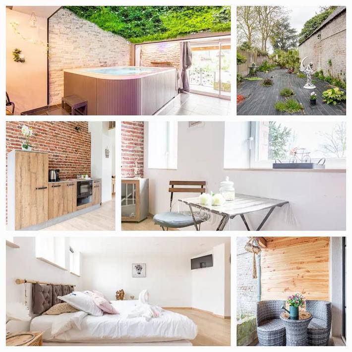 Gîte pour 2 personnes, avec jacuzzi et jardin dans Lallaing