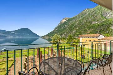 Ferienwohnung für 6 Personen, mit Balkon und Seeblick, mit Haustier in Gemeinde Porlezza