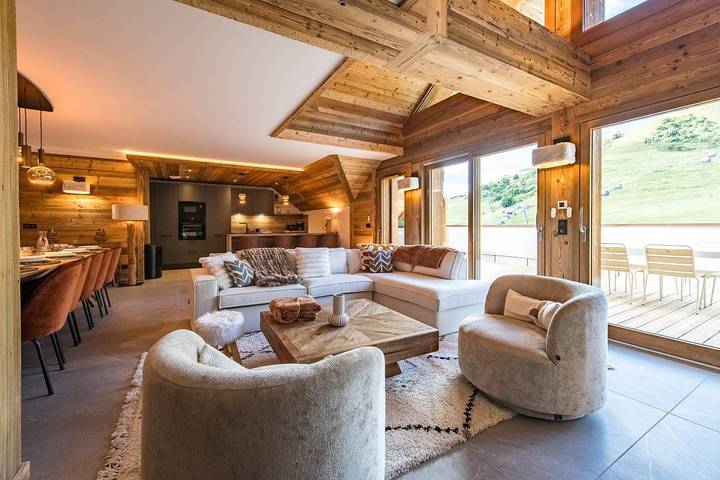 Appartement de vacances pour 12 personnes, avec Balcon/Terrasse ainsi que Jacuzzi et Sauna dans La Toussuire