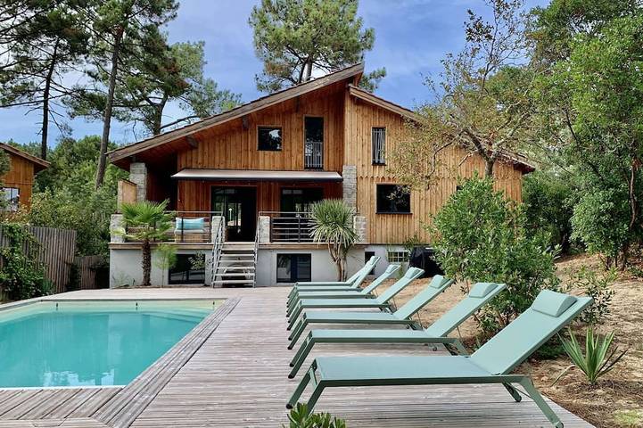 Villa pour 12 personnes, avec terrasse et jardin au Cap Ferret