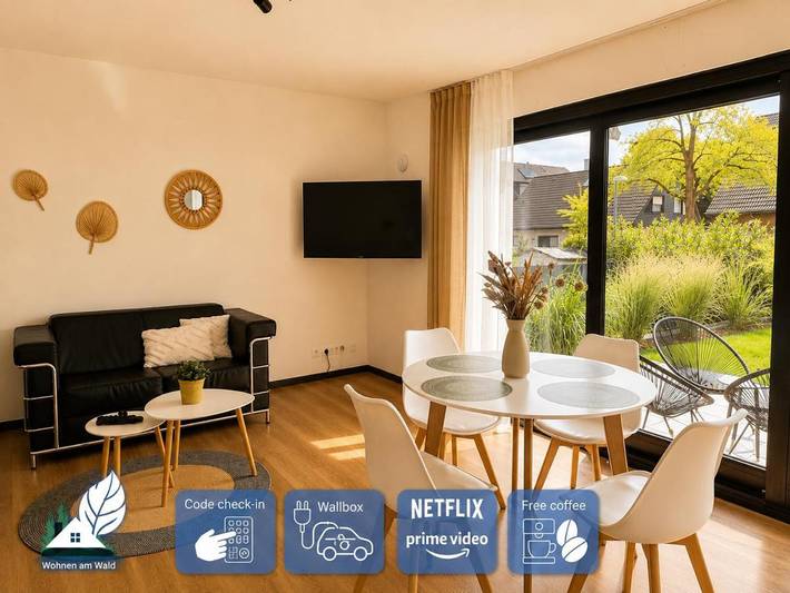 Ferienwohnung für 4 Personen, mit Balkon und Terrasse sowie Garten in Bottrop