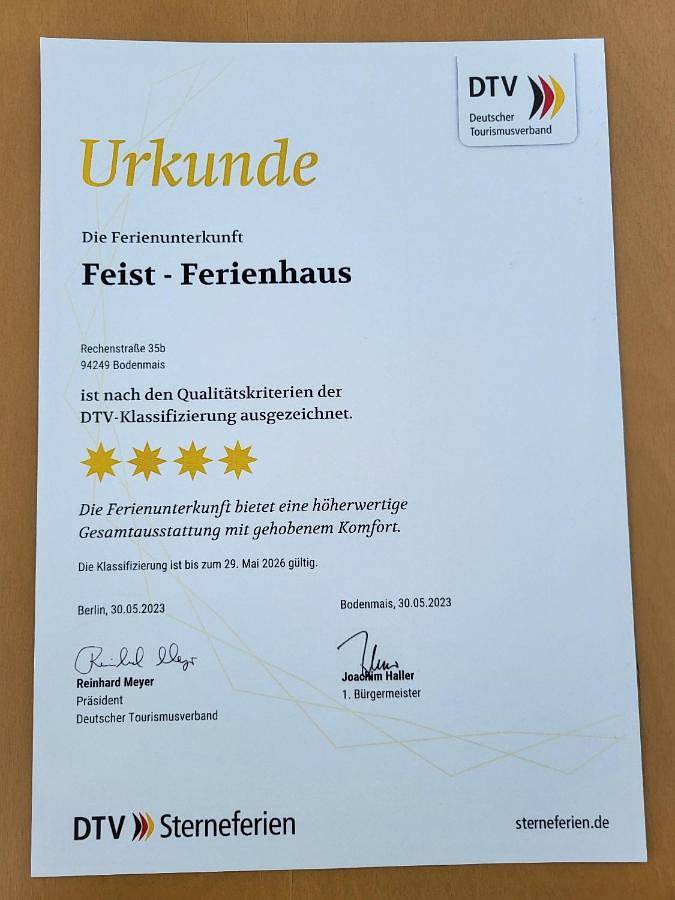 Ferienhaus Feist in Bodenmais, Ostbayern